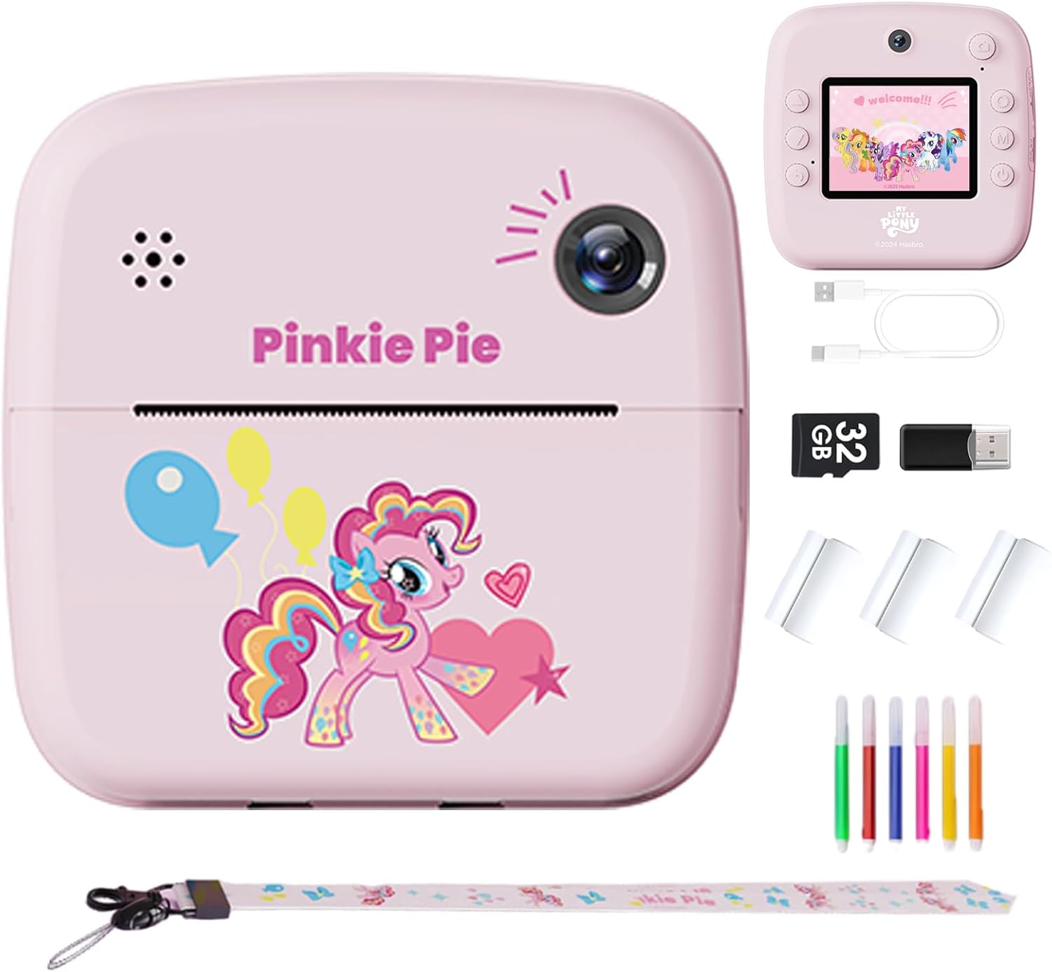 MLP Rainbow Series Pinkie Pie Polaroid Instant Print Camera 1