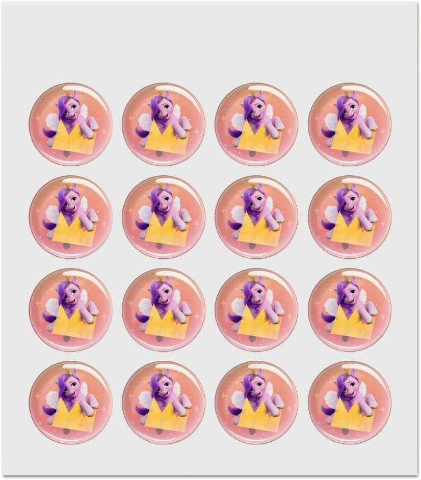 MLP: MYM Pipp Petals 1.0" Puffy Bubble Dome Scrapbooking Crafting Sticker Set
