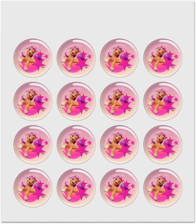 MLP: MYM Sunny Starscout 1.0" Puffy Bubble Dome Scrapbooking Crafting Sticker Set
