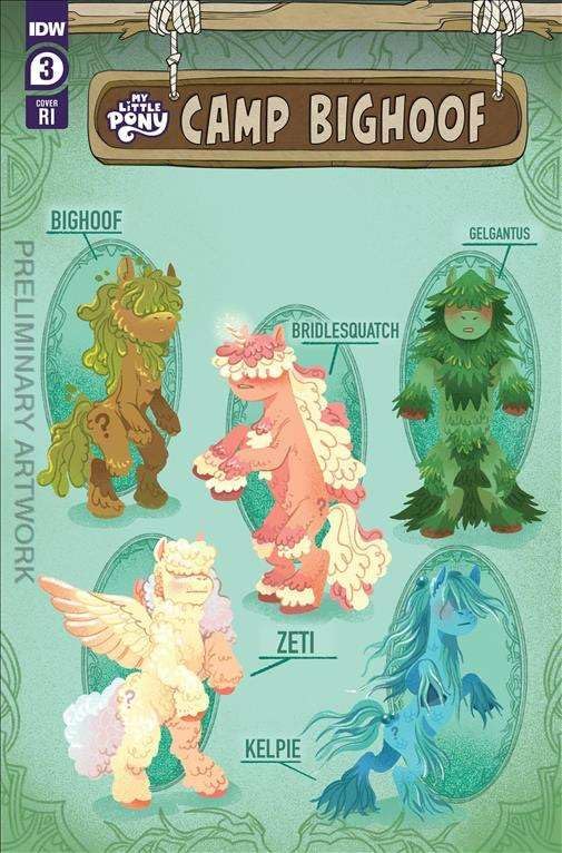 MLP: TYT Camp Bighoof #3C A Bigfoot Tribute RI 1:10 Variant Comic Book