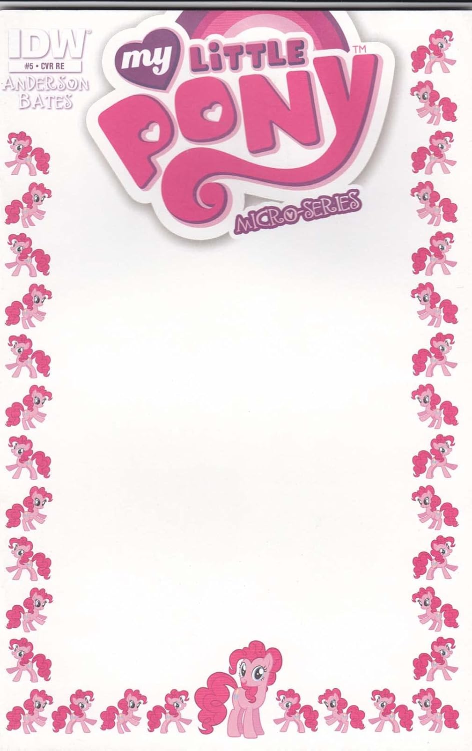 MLP: FIM Pinkie Pie #5I RE Blank Frame Comic Book