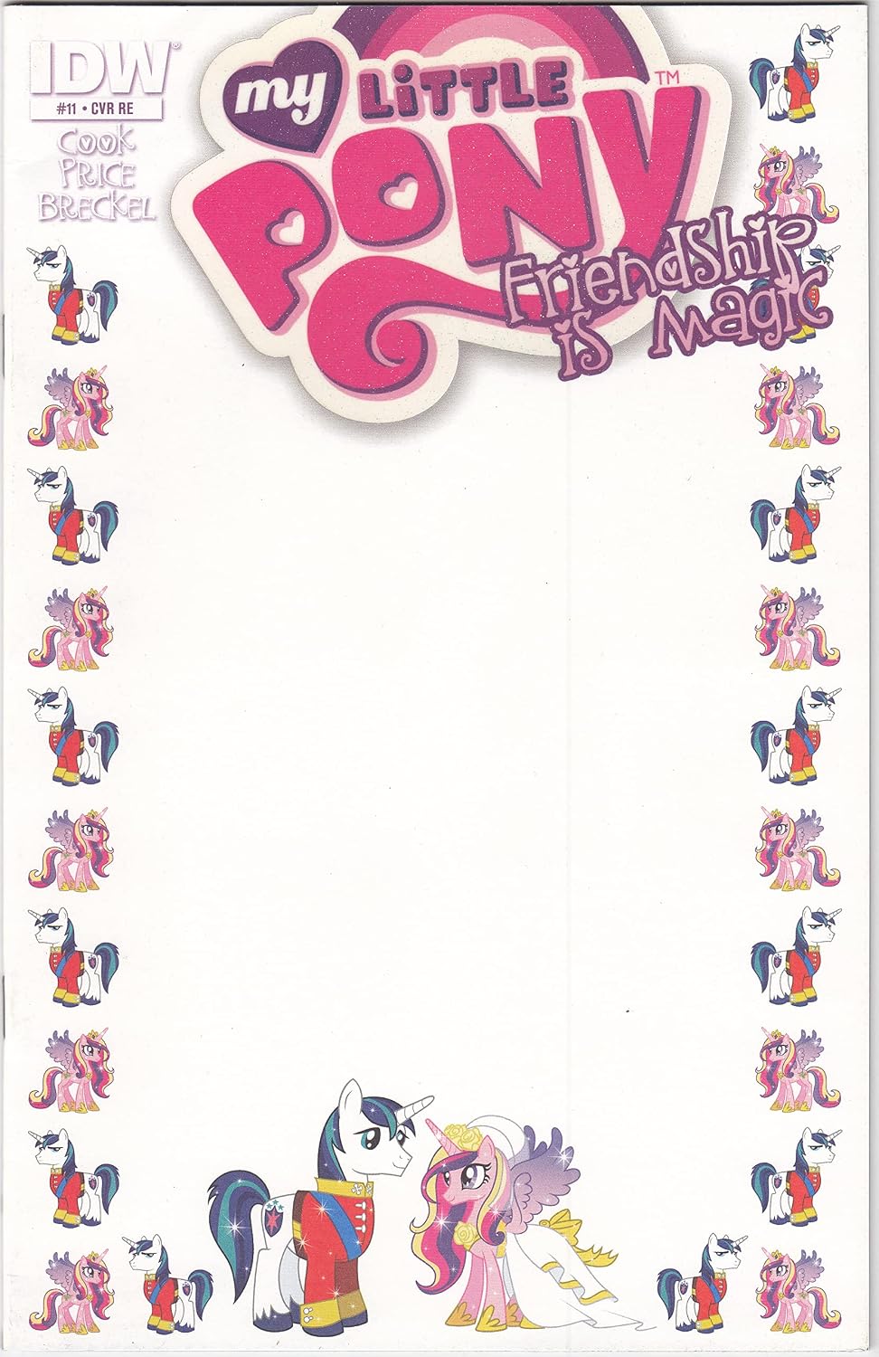 Shining Armor and Princess Cadence #11D RE Blank Frame Comic Book