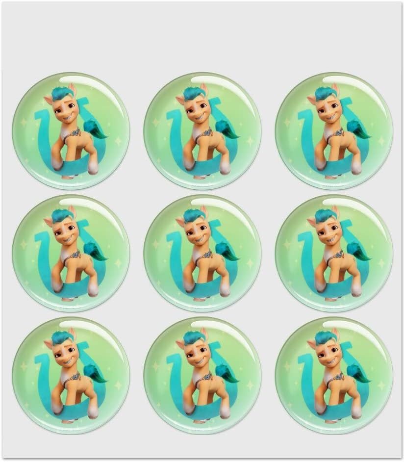 MLP: MYM Hitch Trailblazer 1.5" Puffy Bubble Dome Scrapbooking Crafting Sticker Set