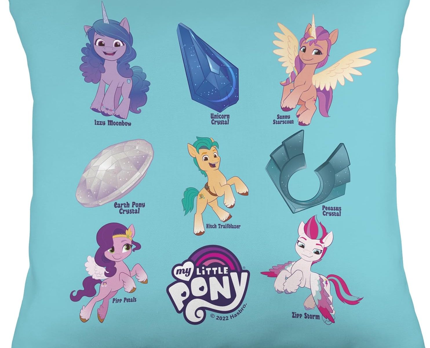 MLP: ANG Textbook Crystals Group Throw Pillow 1