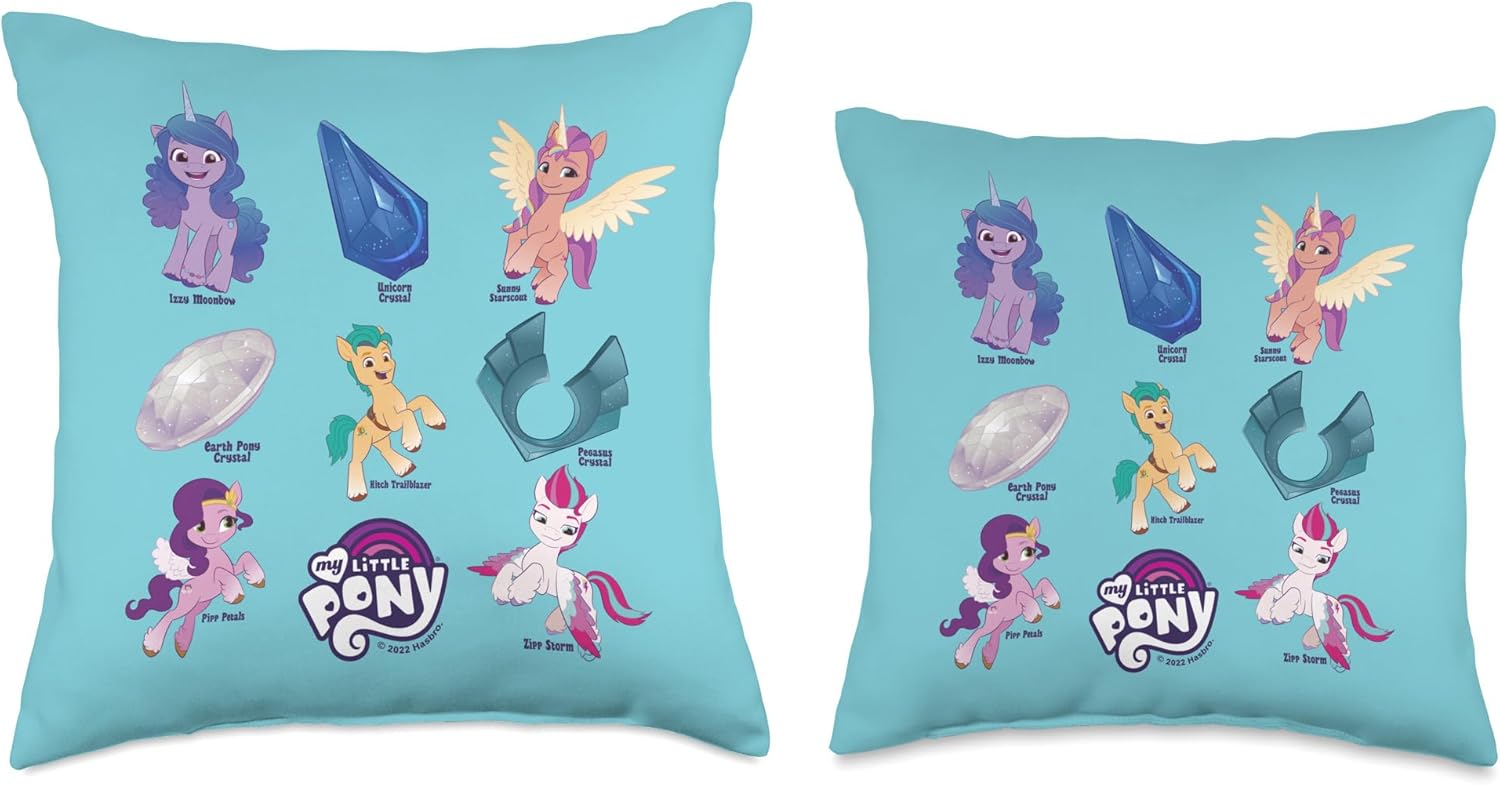 MLP: ANG Textbook Crystals Group Throw Pillow 2