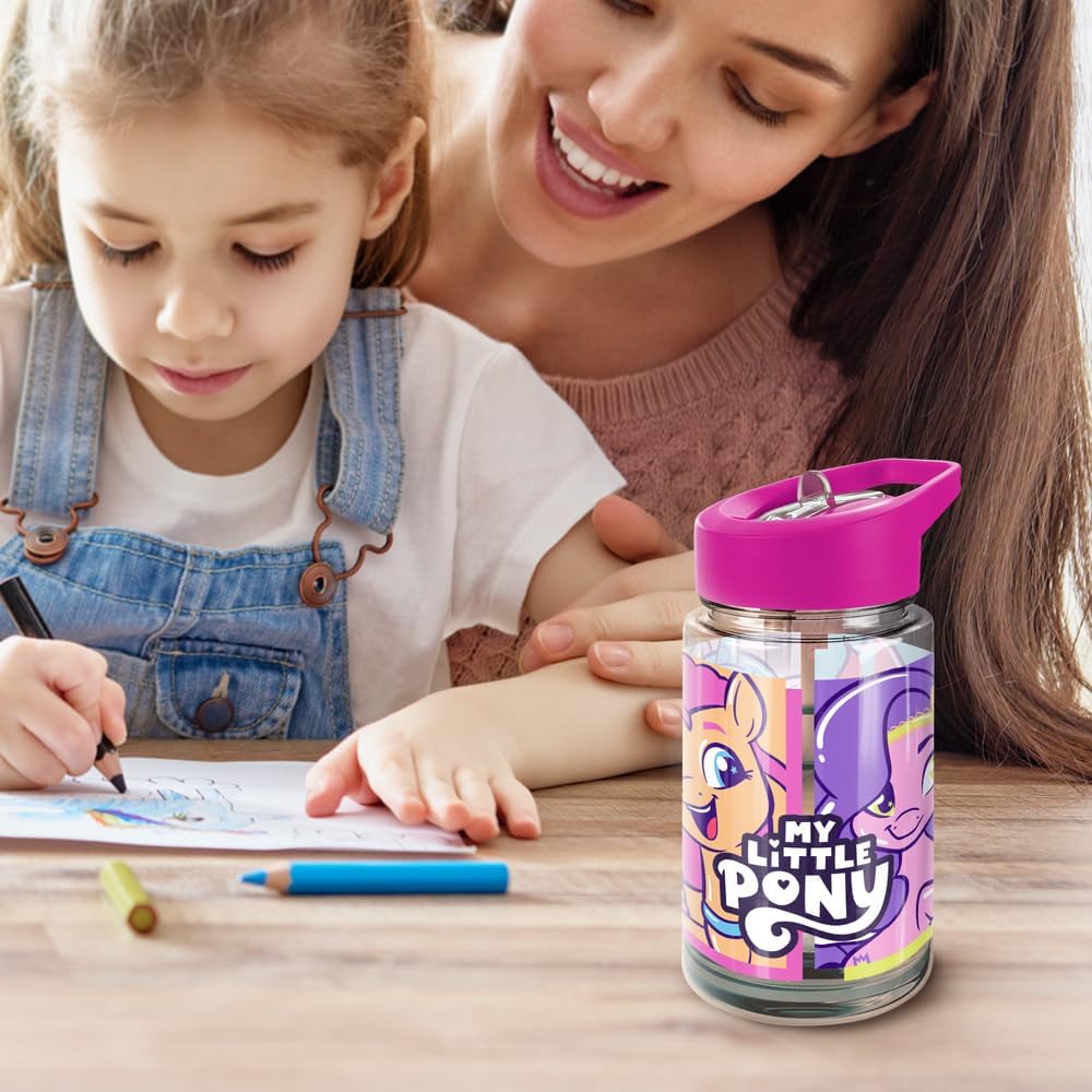 MLP: MYM Tritan Plastic Water Bottle with Straw Lid and Handle 3