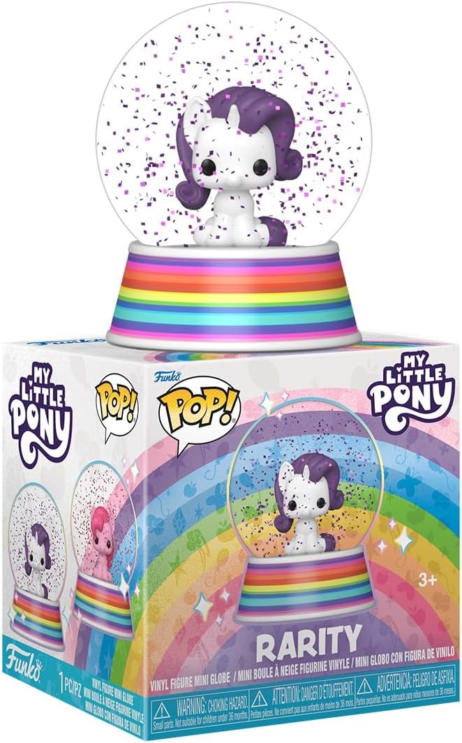 MLP Rarity Funko Pop! Mini Glitter Snow Globe 1