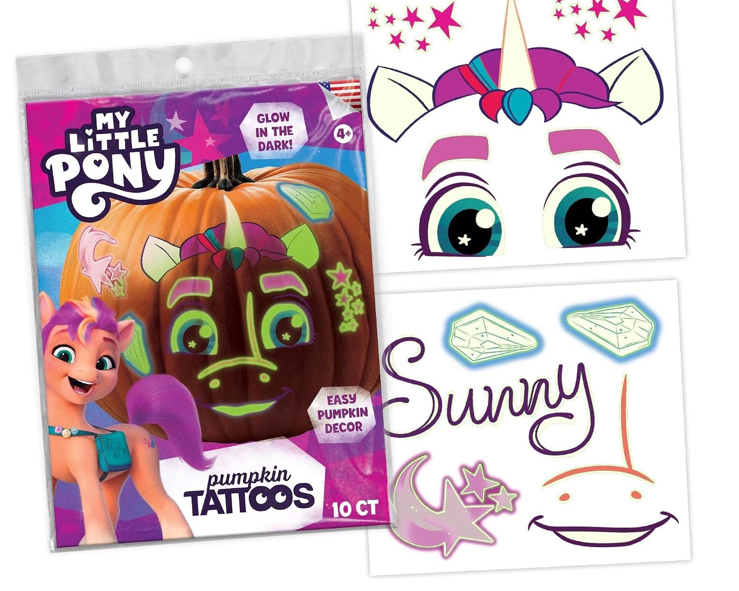 MLP: MYM Halloween Temporary Pumpkin Decorating Tattoos Set