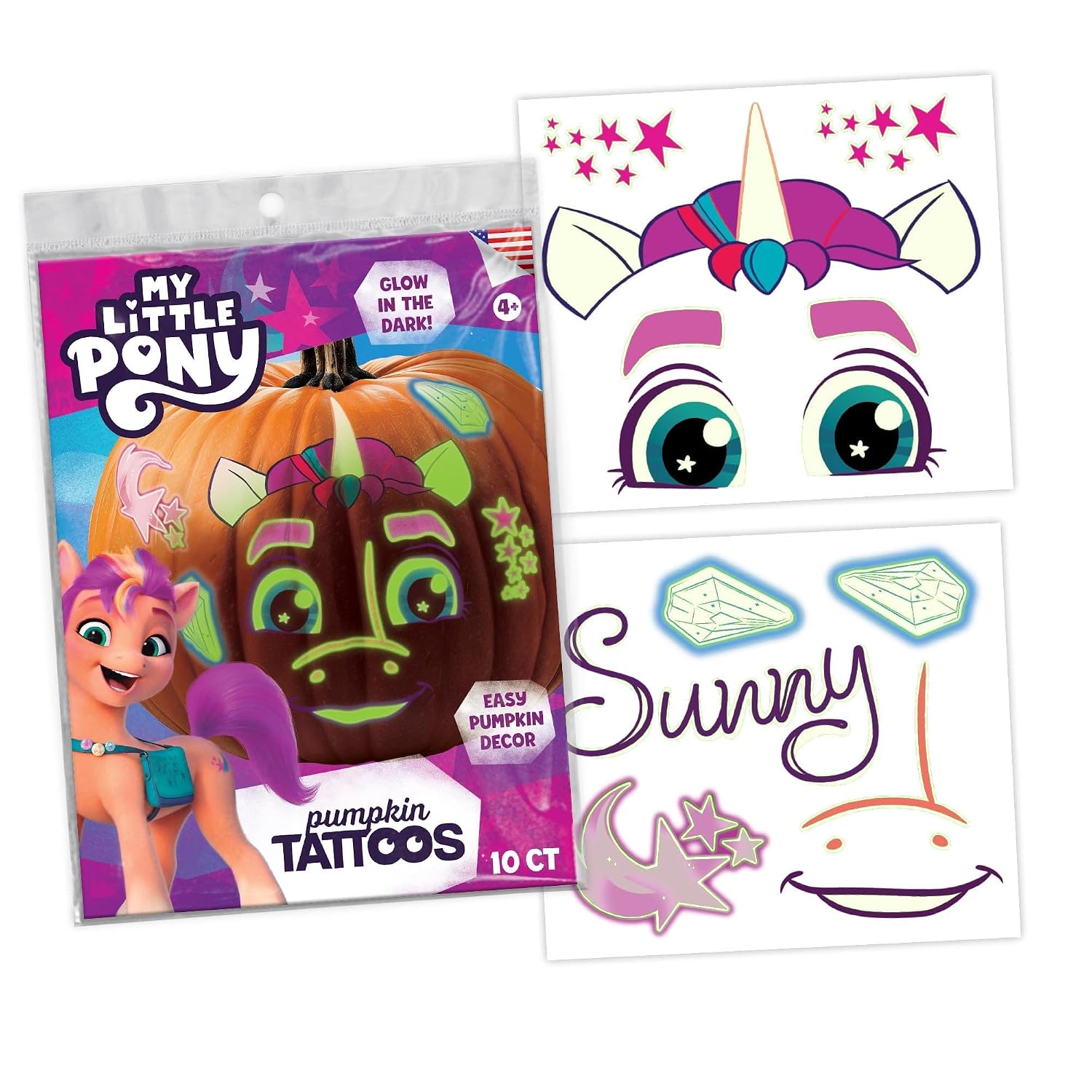 MLP: MYM Halloween Temporary Pumpkin Decorating Tattoos Set