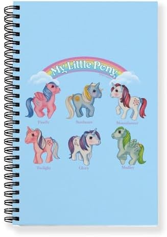 MLP Retro Unicorn and Pegasus Ponies Journal Notebook 1