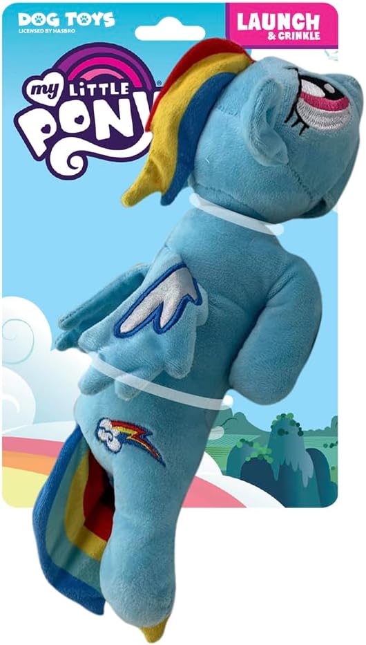 MLP Rainbow Dash Flyer Squeaker Plush Dog Toy 1